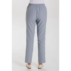 Pantalón c/ bolsillos microfibra gris Dyneke 9929491: vista trasera del pantalón con modelo.