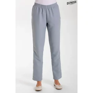 Pantalón c/ bolsillos microfibra gris Dyneke 9929491: vista frontal del pantalón con modelo.