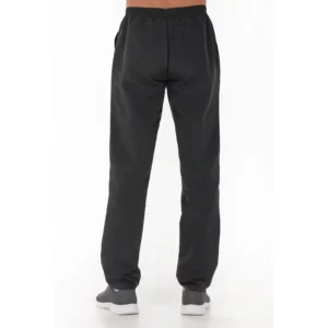 Pantalón microfibra negro Dyneke 9929578: vista frontal del pantalón con modelo.