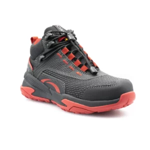 Bota de seguridad Forli BRONX negro/rojo, vista tres cuartos