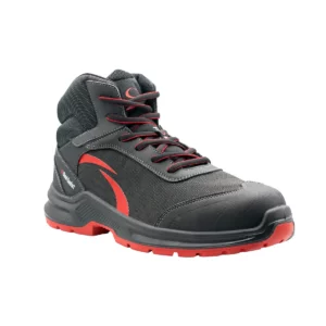 Bota de seguridad Forli CHESTER negro/rojo, vista tres cuartos