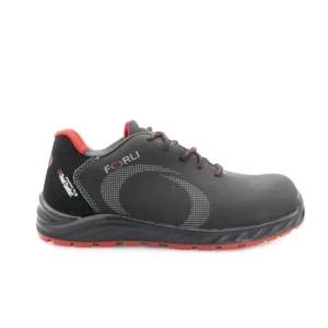 Zapato de seguridad Forli FLORIDA negro/rojo, vista lateral