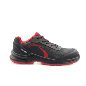 Zapato de seguridad Forli LOGAN negro/rojo, vista lateral