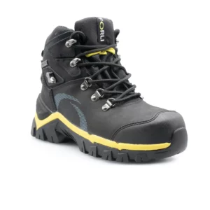 Bota de seguridad Forli SAVANNAH negro/amarillo, vista tres cuartos