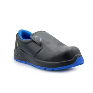 Zapato de seguridad Forli YORKNG negro, vista tres cuartos