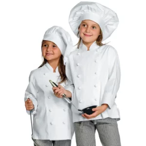 Chaqueta Cocina Babychef Isacco 000990, Blanco: prenda vestida
