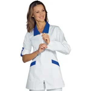 Casaca Tórtola Isacco 002106, Blanco/Blu cina: prenda vestida