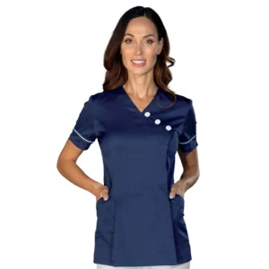 Casaca Nínive Isacco 002302, Blu/Blanco: prenda vestida