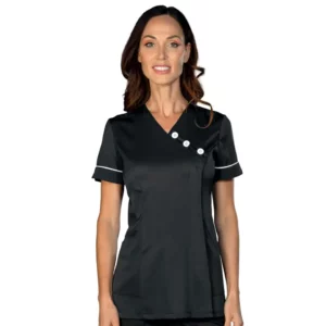 Casaca Nínive Isacco 002311, Negro/Blanco: prenda vestida