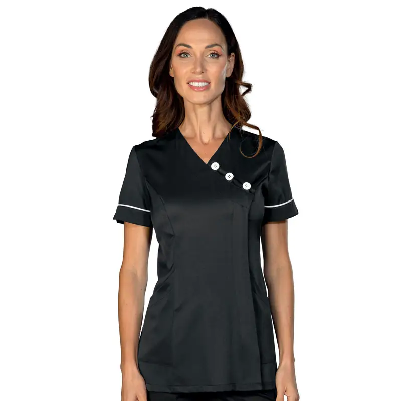 Casaca Isacco Nínive 002311 1 Casaca Nínive Isacco 002311, Negro/Blanco: prenda vestida