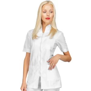 Casaca Florida Isacco 002510, Blanco: prenda vestida