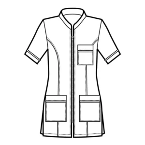 Casaca Florida Isacco 002526: esquema frontal