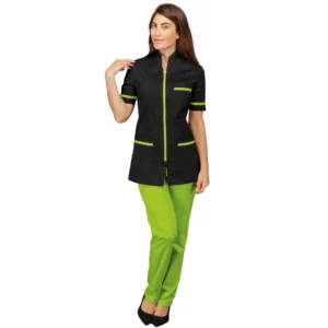 Casaca Florida Isacco 002536, Negro/Mela: prenda vestida, cuerpo entero