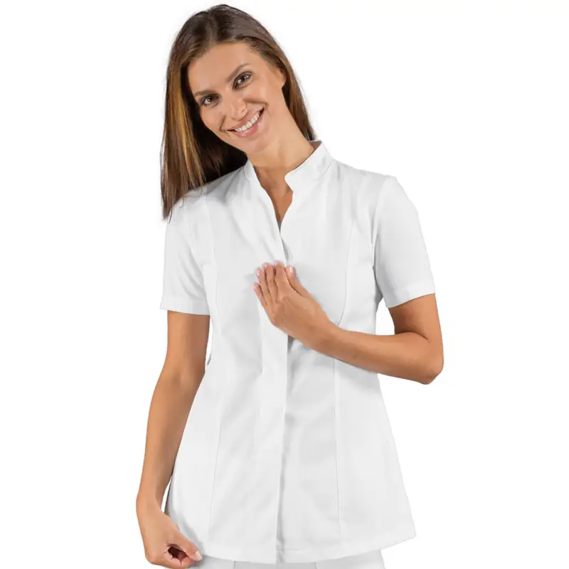 Casaca Isacco Hibiscus 002660 1 Casaca Hibiscus Isacco 002660, Blanco: prenda vestida