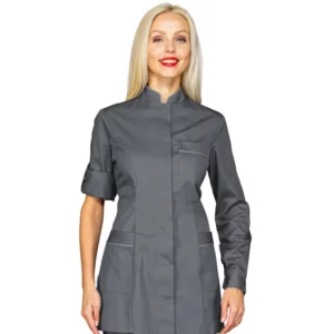 Casaca Antigua Isacco 003012, Gris/Ribete gris: prenda vestida