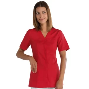 Casaca Isacco Sion 005207, color Rojo, vista frontal con modelo