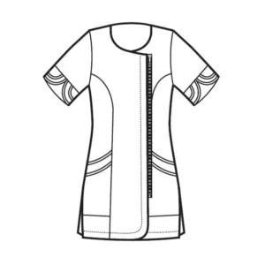 Casaca Isacco Babilonia Zip 005560, esquema frontal