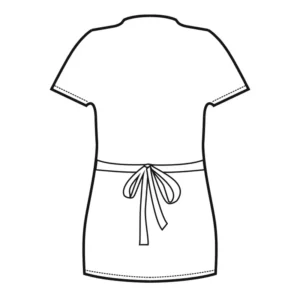 Kimono Isacco Superdry 006009, esquema posterior