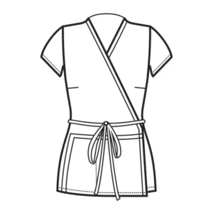 Kimono Isacco Tonga 006081, esquema frontal