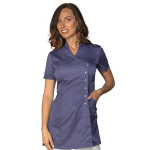 Casaca Isacco Limoges 006502, color Blu, vista frontal con modelo