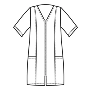 Casaca Isacco Victoria 006801, color Negro, esquema frontal