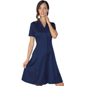 Vestido Isacco Mayflower Tecnostretch 007102M, color Azul, vista frontal con modelo
