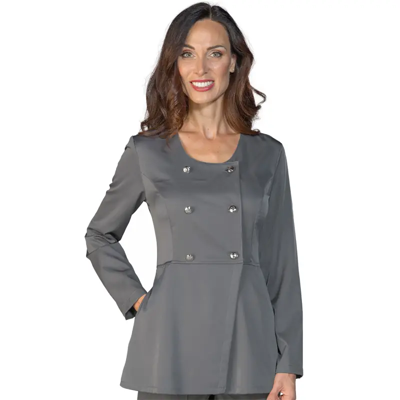 Casaca Isacco Malta Tecnostretch 007412 1 Casaca Isacco Malta Tecnostretch 007412, color Gris, vista frontal con modelo