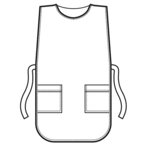 Delantal casulla Isacco Poncho 010215, color Biscotto, esquema frontal