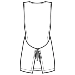 Casulla Isacco Papeete 013112, color Silver, esquema posterior