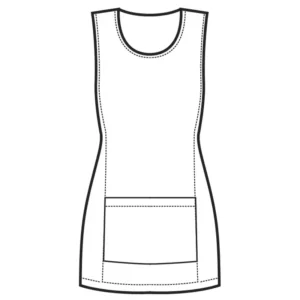 Casulla Isacco Papeete 013143, color Lurex 03, esquema frontal