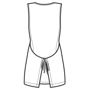 Casulla Isacco Papeete 013143, color Lurex 03, esquema posterior