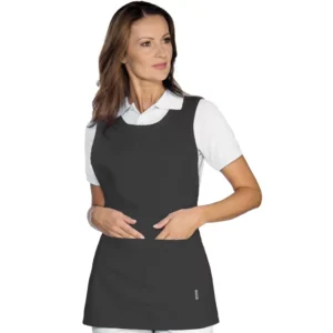Casulla Isacco Papeete 013287, color Antracita, vista frontal con modelo