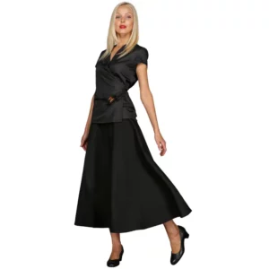 Falda Isacco Broadway 032131, Negro, otra vista frontal con modelo