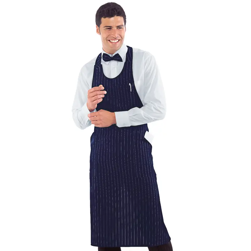 Delantal con peto Isacco Sommelier 049055 1 Delantal con peto Isacco Sommelier 049055, Baltimora, vista frontal con modelo