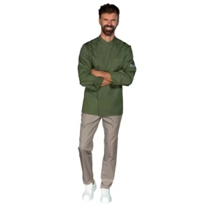 Chaqueta de cocina Bilbao Isacco 059334, Militare: prenda vestida, cuerpo entero