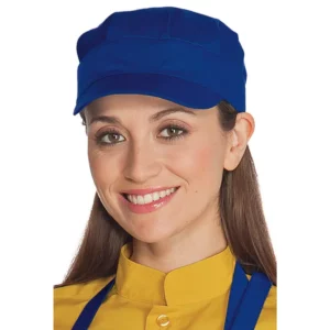 Gorra Isacco Sam 072006, Blu cina, vista con modelo