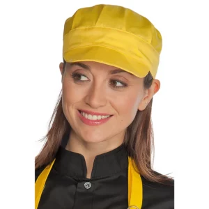 Gorra Isacco Sam 072014, Amarillo, vista con modelo