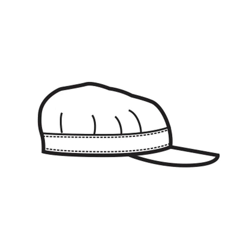Gorra Isacco Sam 072081 3 Gorra Isacco Sam 072081, Stone black, esquema de vista lateral