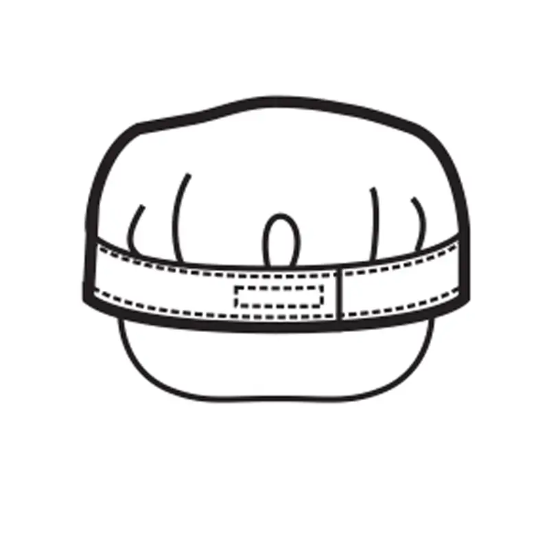 Gorra Isacco Sam 072081 4 Gorra Isacco Sam 072081, Stone black, esquema de vista trasera
