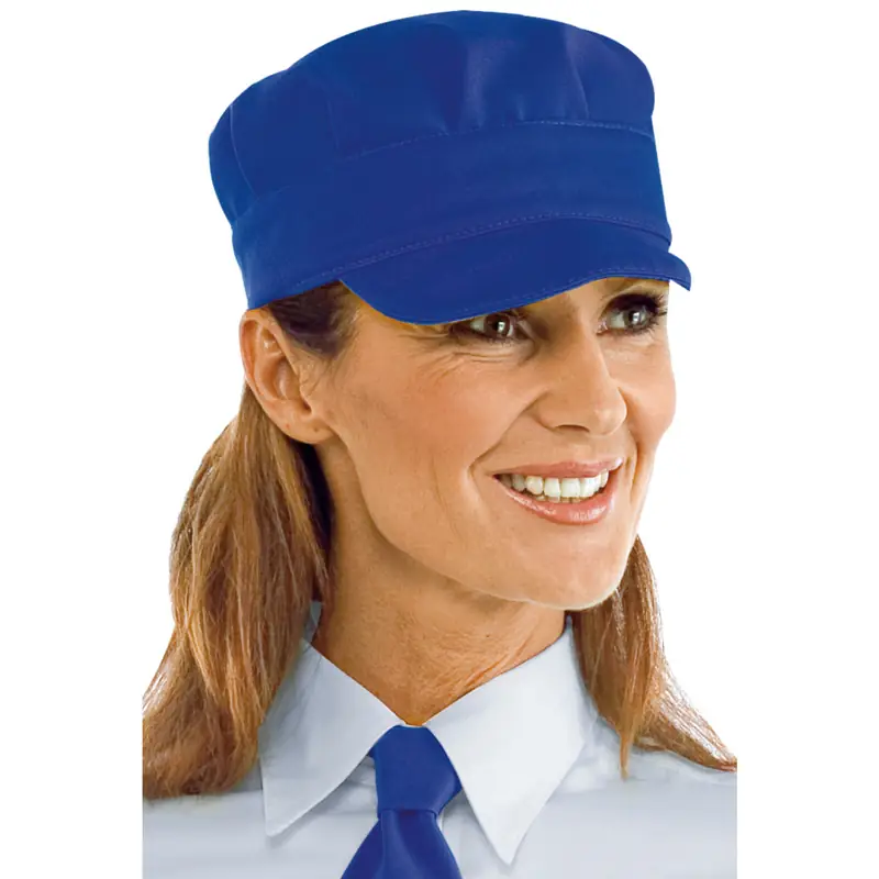 Gorra Isacco Sam 072106 1 Gorra Isacco Sam 072106, Blu cina, vista con modelo