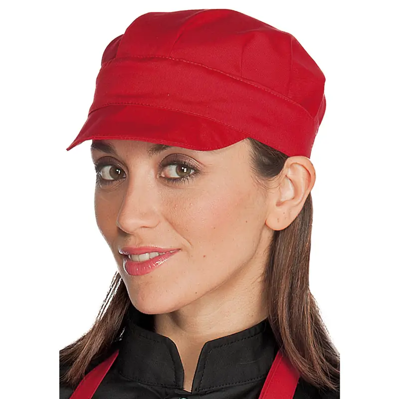 Gorra Isacco Sam 072107 1 Gorra Isacco Sam 072107, Rojo, vista con modelo