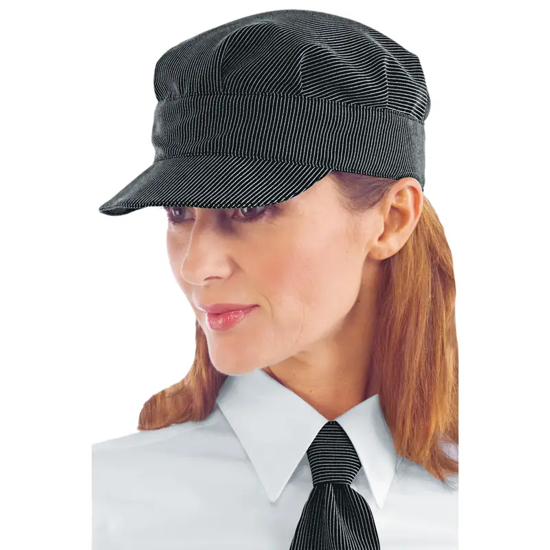 Gorra Isacco Sam 072108 1 Gorra Isacco Sam 072108, Gessato, vista con modelo