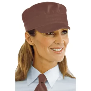 Gorra Isacco Sam 072117, Cacao, vista con modelo