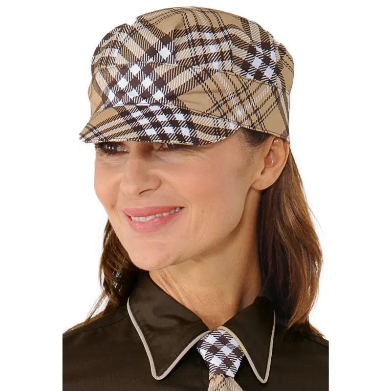 Gorra Isacco Sam 072161 1 Gorra Isacco Sam 072161, Tartan 415, vista con modelo