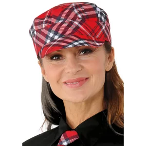 Gorra Isacco Sam 072168, Tartan 407, vista con modelo