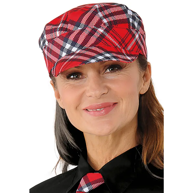 Gorra Isacco Sam 072168 1 Gorra Isacco Sam 072168, Tartan 407, vista con modelo