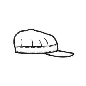 Gorra Isacco Sam 072268, New york, esquema de vista lateral