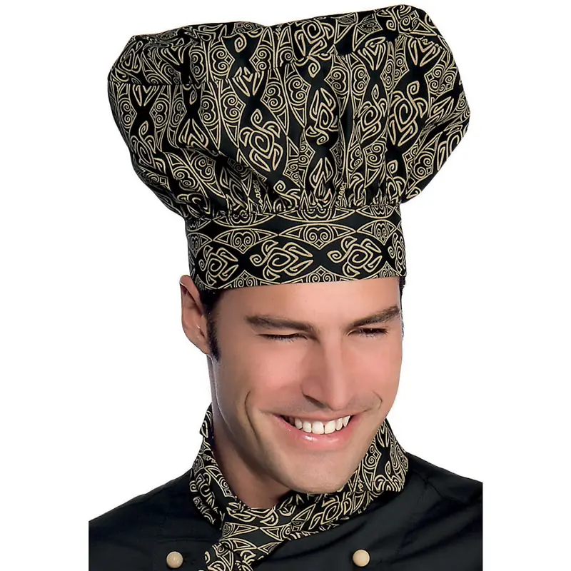 Gorro de chef Isacco 075092 1 Gorro de chef Isacco 075092, color Maori 92, vista con modelo