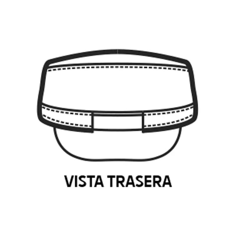 Gorra Isacco Charly 077001 4 Gorra Charly Isacco 077001, color Blanco, esquema posterior