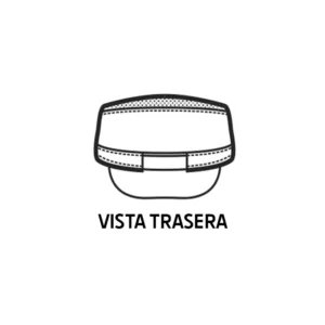 Gorra Charly Isacco 077031, color Negro, esquema posterior
